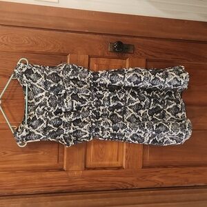 DONATION SALE, BOGO FREE Blue and white snake skin dress